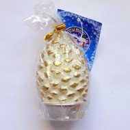 Новогодняя свеча шишка чайн. 7,5х4